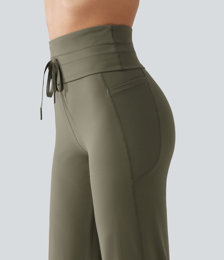Halara UltraSculpt™ High Waisted Foldover Drawstring Yoga Joggers with Pockets