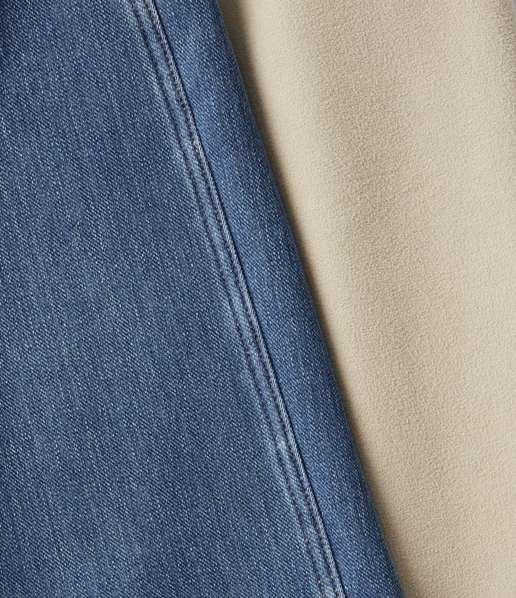 High Waisted Asymmetric Baggy Fleece Casual Cotton Jeans with Pockets
