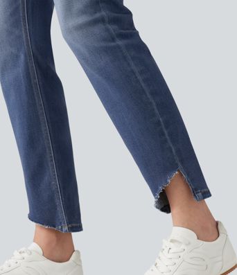 High Waisted Skinny Casual Jeans with Pockets High Waisted Skinny Casual Jeans with Pockets
