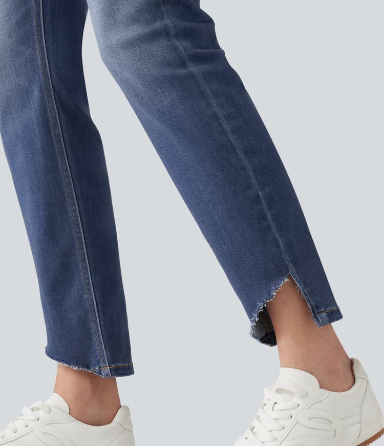 High Waisted Skinny Casual Jeans with Pockets High Waisted Skinny Casual Jeans with Pockets