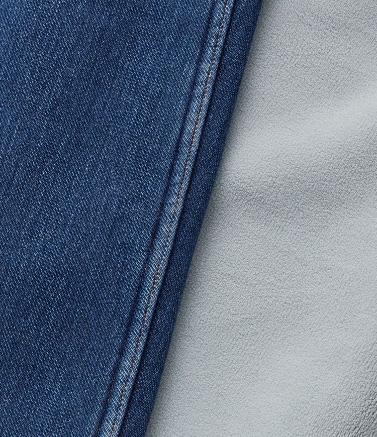 Mid Rise Straight Leg Fleece Casual Cotton Jeans with Pockets Mid Rise Straight Leg Fleece Casual Cotton Jeans with Pockets