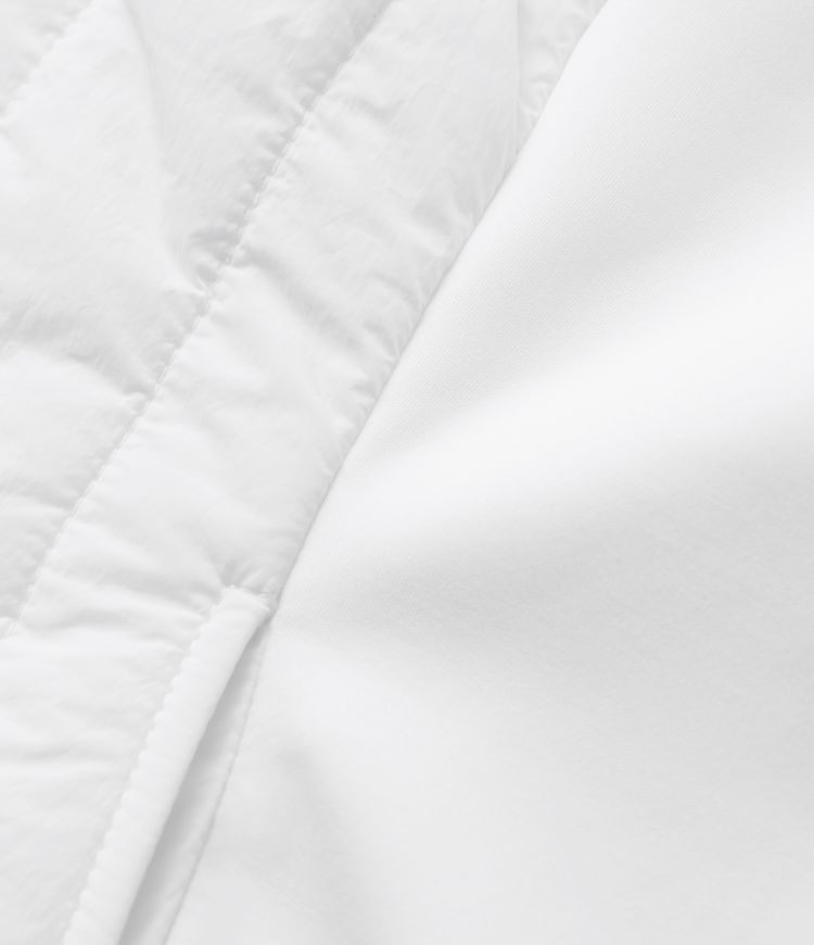 Veste matelassée décontractée à col montant, manches longues et poches