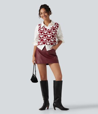 V Neck Casual Sweater Vests