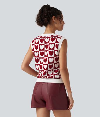 V Neck Casual Sweater Vests