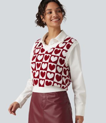 V Neck Casual Sweater Vests