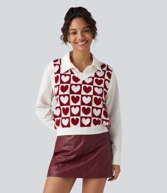 V Neck Casual Sweater Vests