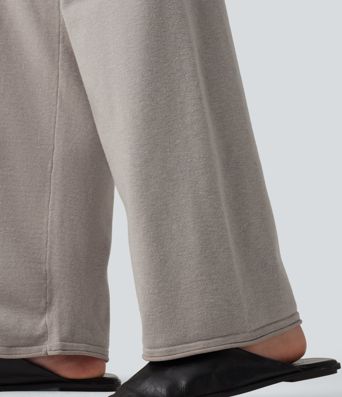 High Waisted Straight Leg Lounge Sweater Pants High Waisted Straight Leg Lounge Sweater Pants