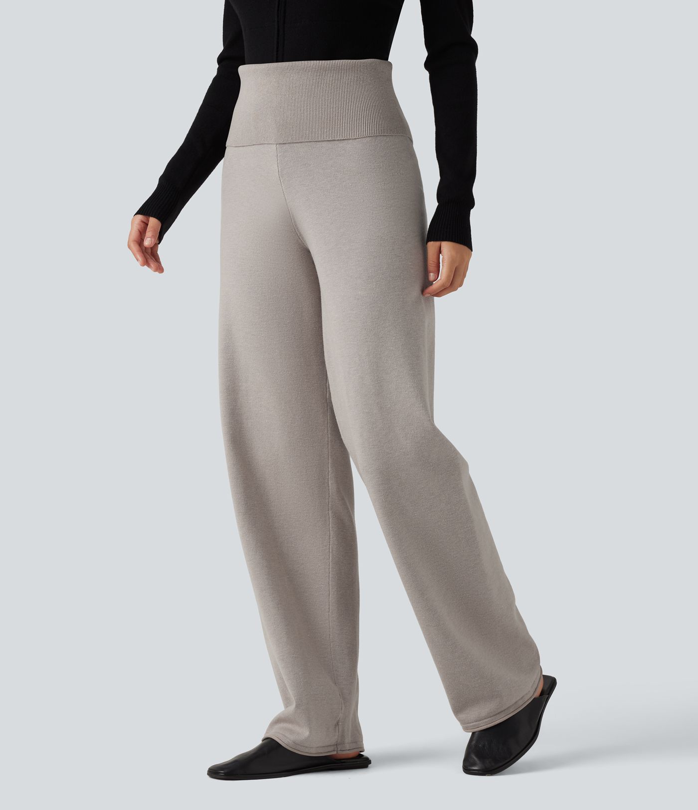 High Waisted Straight Leg Lounge Sweater Pants High Waisted Straight Leg Lounge Sweater Pants