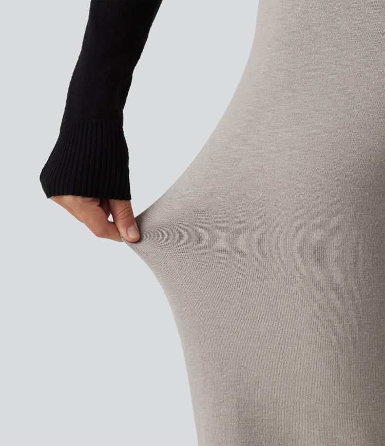 High Waisted Straight Leg Lounge Sweater Pants High Waisted Straight Leg Lounge Sweater Pants