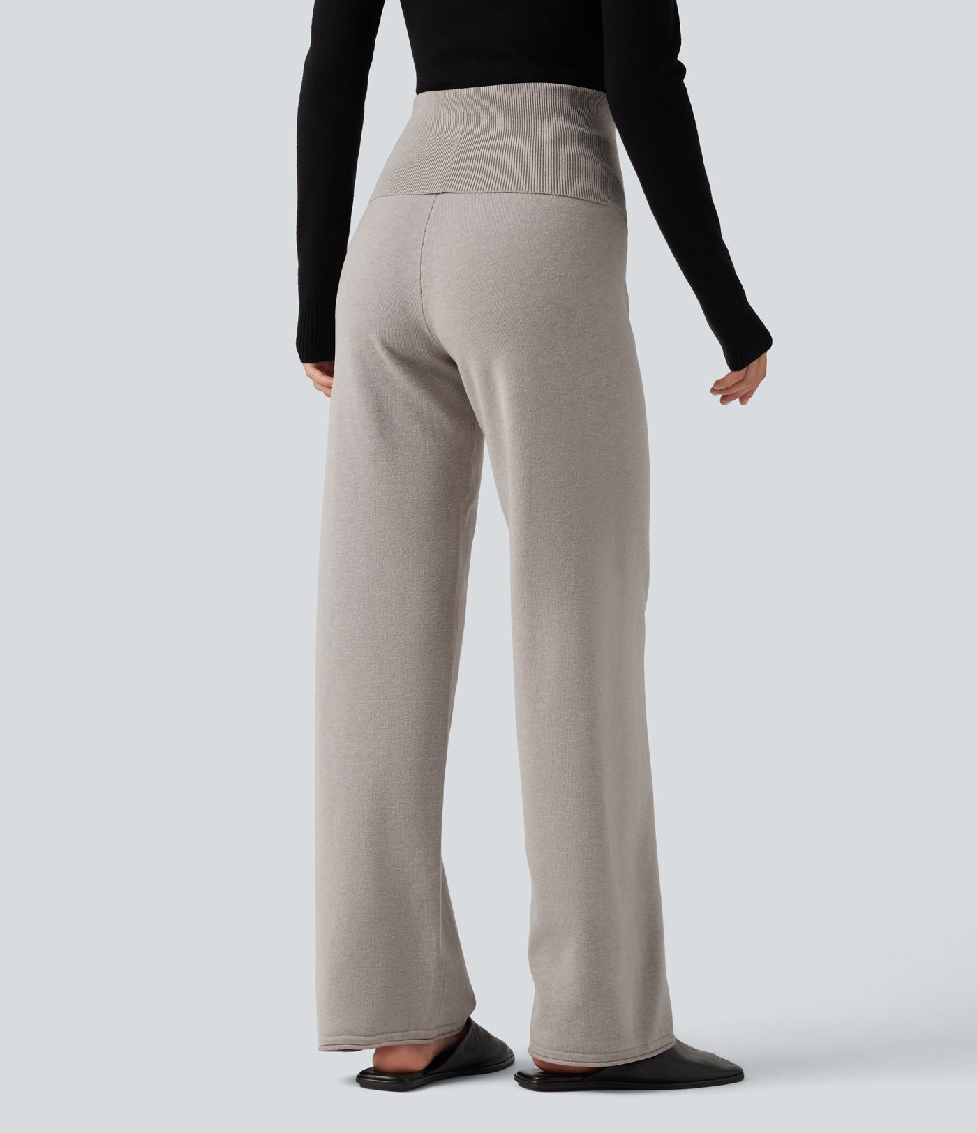High Waisted Straight Leg Lounge Sweater Pants High Waisted Straight Leg Lounge Sweater Pants
