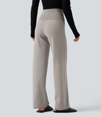 High Waisted Straight Leg Lounge Sweater Pants High Waisted Straight Leg Lounge Sweater Pants