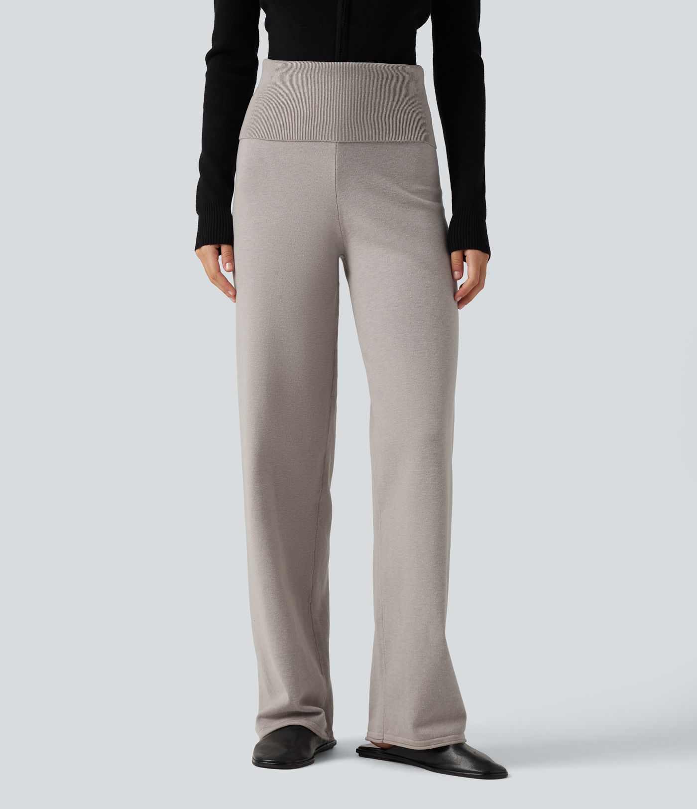 High Waisted Straight Leg Lounge Sweater Pants High Waisted Straight Leg Lounge Sweater Pants