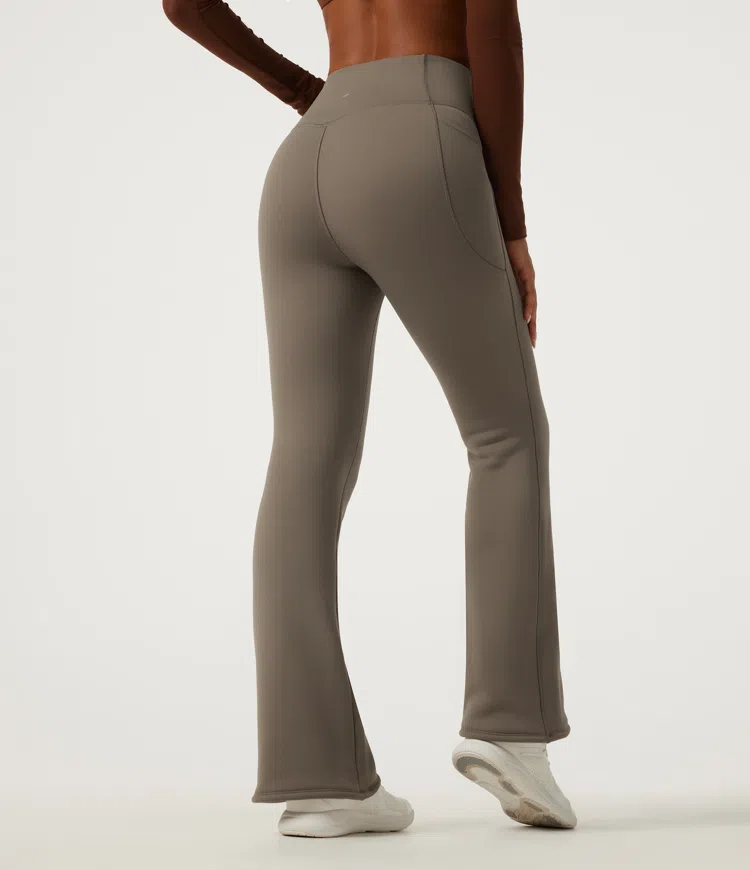 Dawn Brown Halara UltraSculpt™ Heat High Waisted Bootcut Fleece Workout Leggings with Pockets / 2