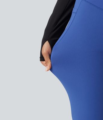 High Waisted Tummy Control Fleece Dance Joggers with Pockets High Waisted Tummy Control Fleece Dance Joggers with Pockets
