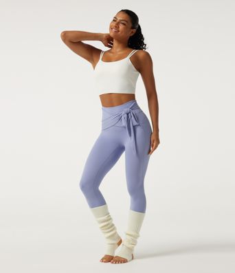 SoftlyZero™ High Waisted Tie Front Yoga Leggings with Pockets SoftlyZero™ High Waisted Tie Front Yoga Leggings with Pockets
