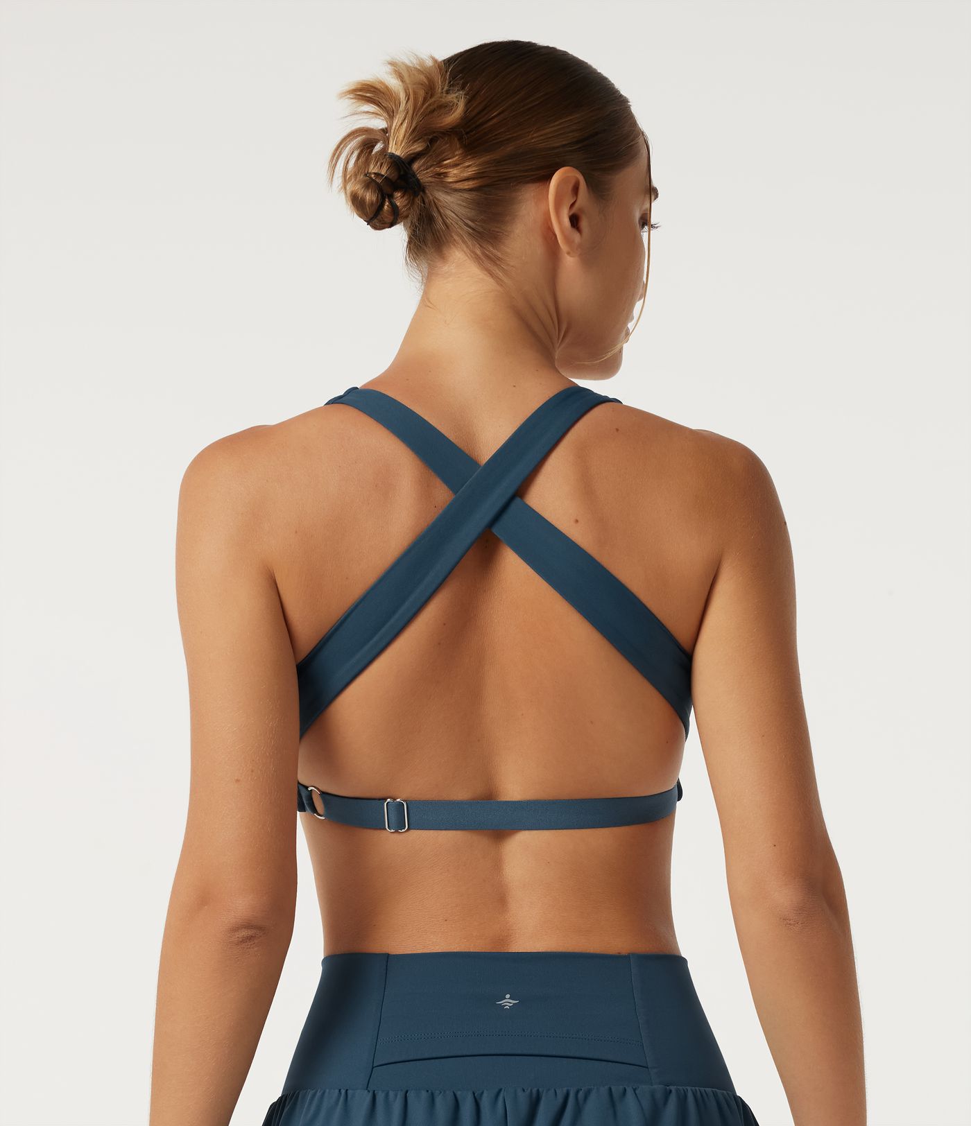 SoftlyZero Airy Light Support Sweetheart Neck Ruched Built-in Bra InstantCool Yoga Sports Top