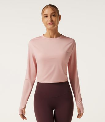 Round Neck Long Sleeve Cut Out Yoga Sports Top Round Neck Long Sleeve Cut Out Yoga Sports Top