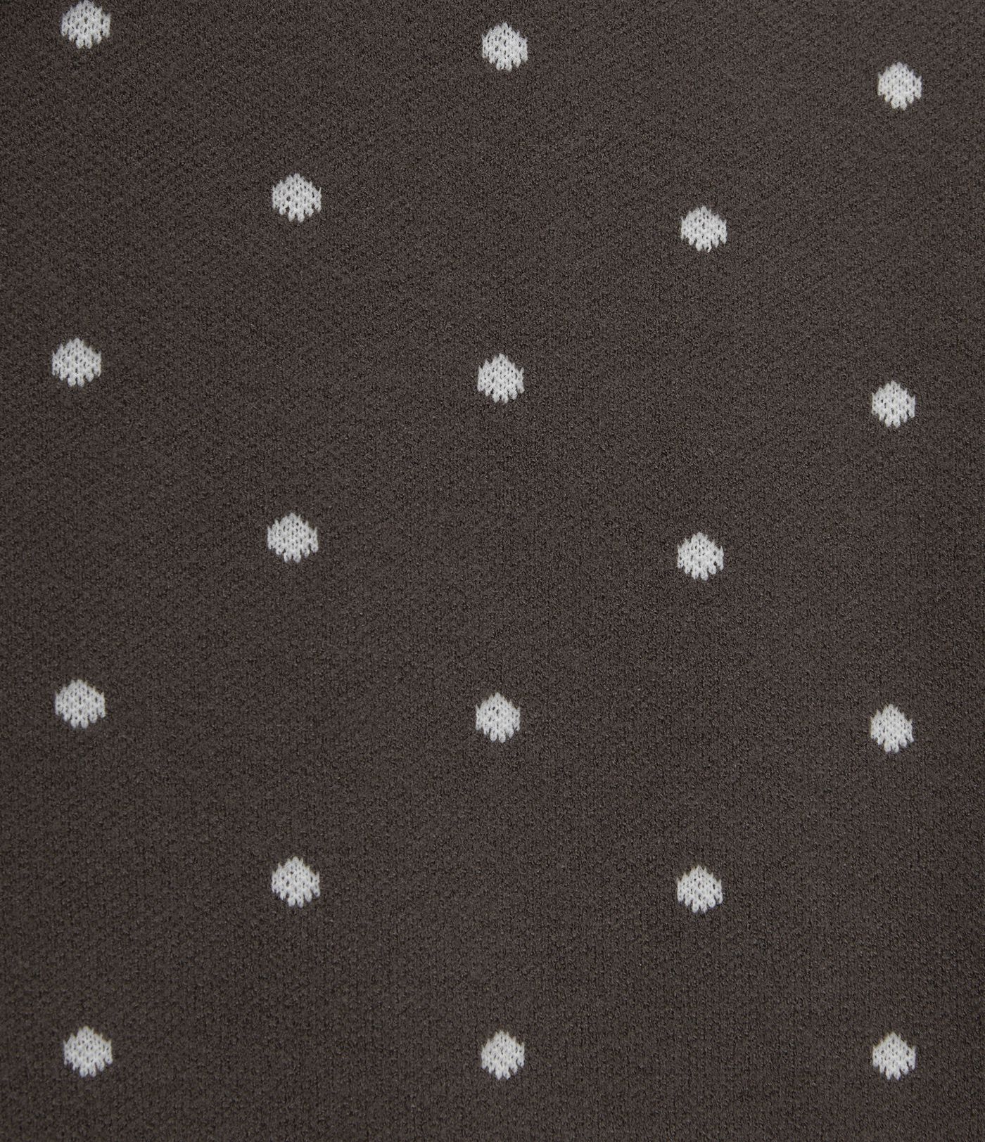 Round Neck Long Sleeve Polka Dot Casual Cardigan