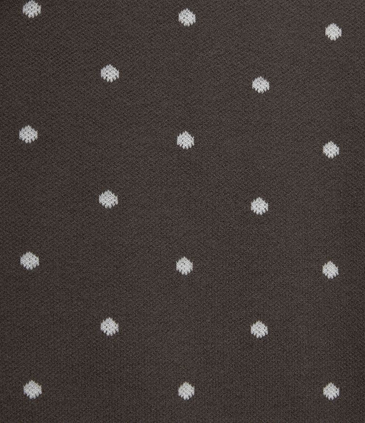 Round Neck Long Sleeve Polka Dot Casual Cardigan