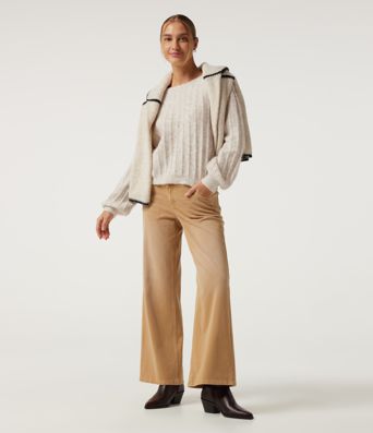 Boat Neck Long Sleeve Casual Sweater