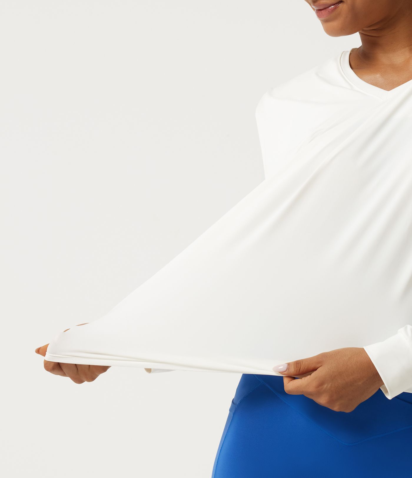 Haut de sport pour yoga, col en V, manches longues, InstantCool à séchage rapide - UPF50+ Haut de sport pour yoga, col en V, manches longues, InstantCool à séchage rapide - UPF50+