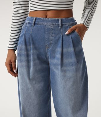 Halara Flex™ Mid Rise Casual Jeans with Pockets