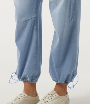 Halara Flex™ Mid Rise Barrel Leg Casual Jeans with Pockets Halara Flex™ Mid Rise Barrel Leg Casual Jeans with Pockets