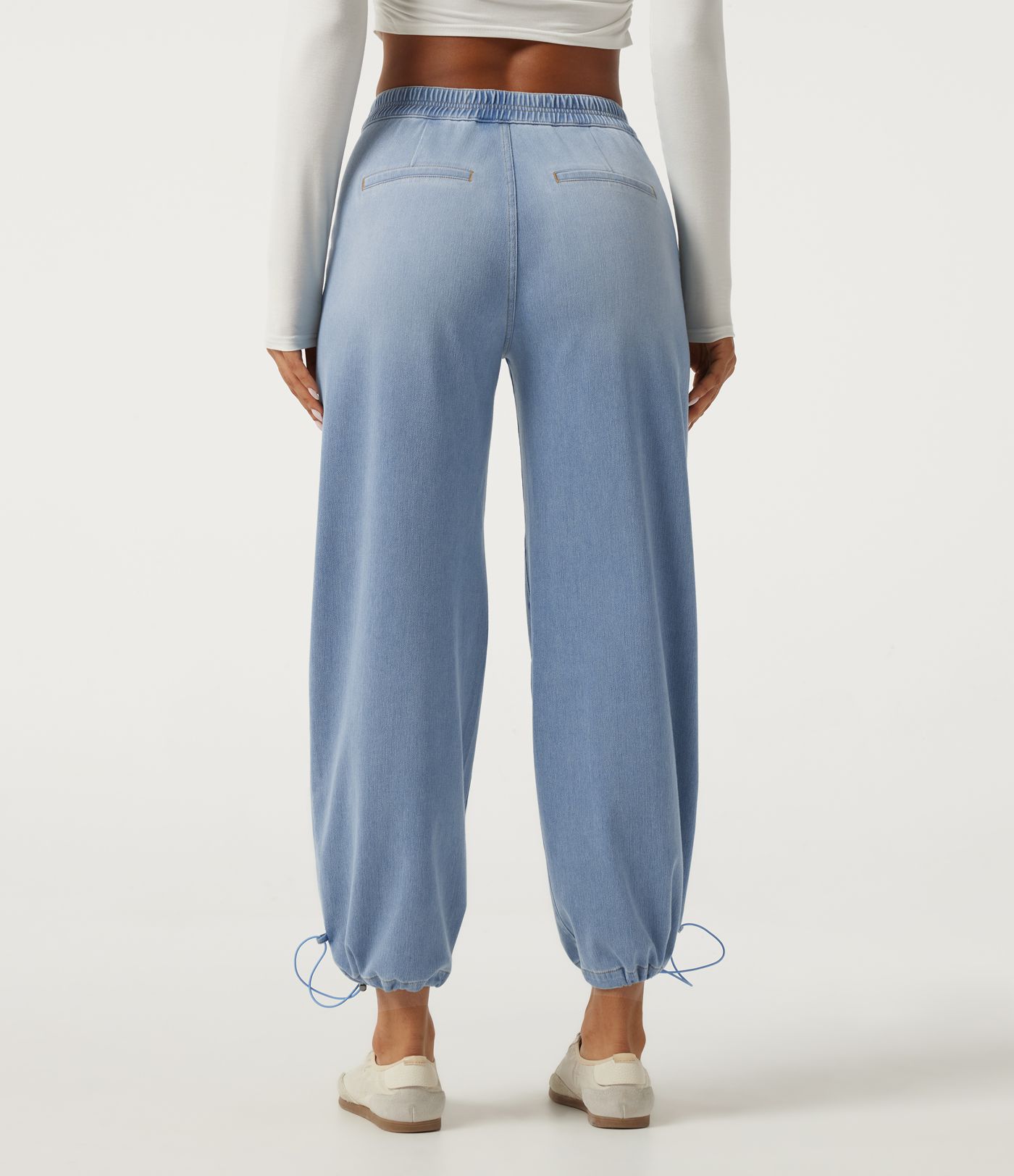 Halara Flex™ Mid Rise Barrel Leg Casual Jeans with Pockets Halara Flex™ Mid Rise Barrel Leg Casual Jeans with Pockets