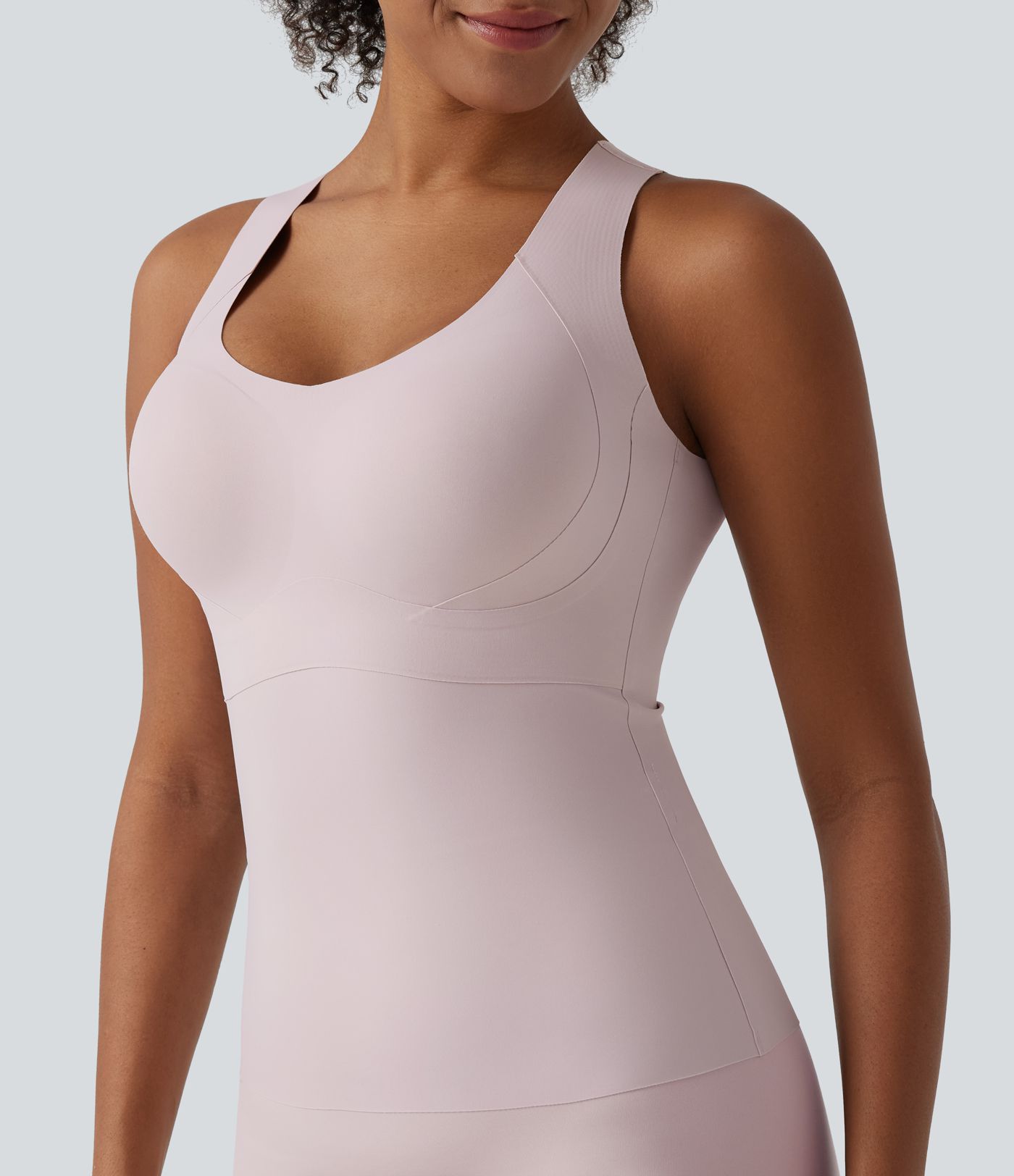 U Neck Push-Up Built-in Bra Casual Underwear