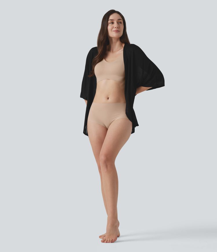 Mid Rise Seamless Casual No Show Underwear