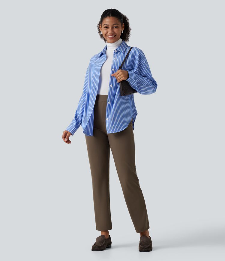 Halara Flex™ DayStretch High Waisted Tapered Work Pants with Pockets Halara Flex™ DayStretch High Waisted Tapered Work Pants with Pockets