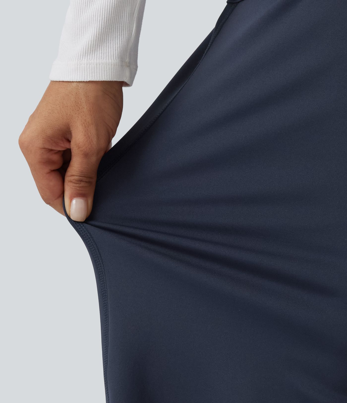 High Waisted Tummy Control Straight Leg Casual Cargo Pants with Pockets