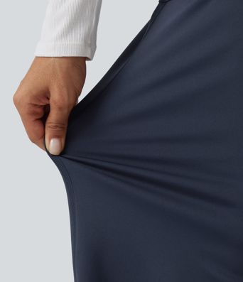 High Waisted Tummy Control Straight Leg Casual Cargo Pants with Pockets