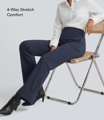 Halara Flex™ DayStretch Mid Rise Side Zipper Pocket Work Flare Pants