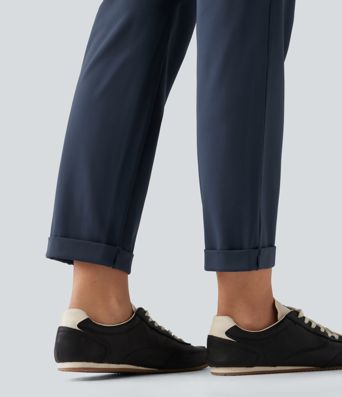 Halara Flex™ DayStretch Mid Rise Tapered Rolled Hem Work Cargo Pants with Pockets Halara Flex™ DayStretch Mid Rise Tapered Rolled Hem Work Cargo Pants with Pockets