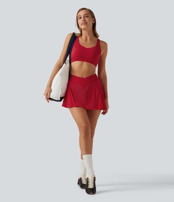 Brassière de yoga SoftlyZero™ Plush à maintien léger, bretelles croisées et coussinets amovibles Brassière de yoga SoftlyZero™ Plush à maintien léger, bretelles croisées et coussinets amovibles