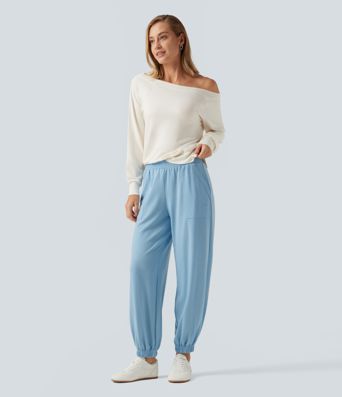 Low Rise Casual Sweatpants with Pockets