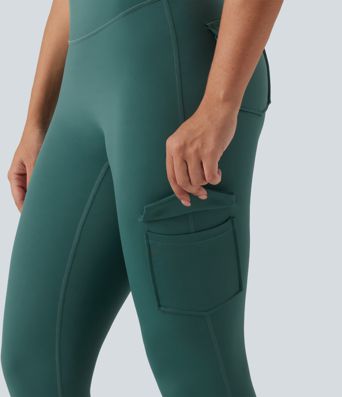 High Waisted Skinny Running Leggings with Pockets