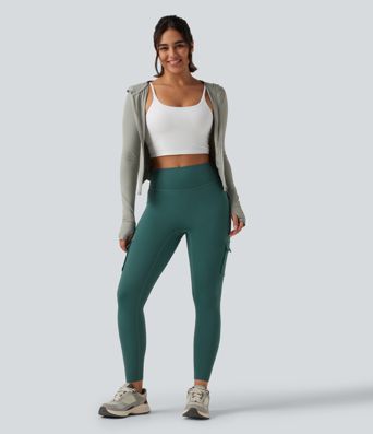 High Waisted Skinny Running Leggings with Pockets