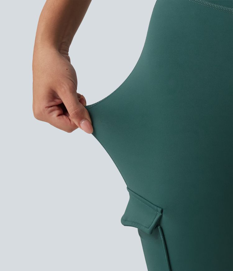 High Waisted Skinny Running Leggings with Pockets