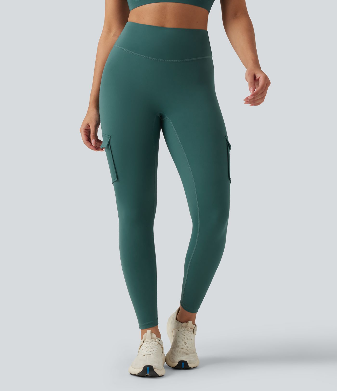 High Waisted Skinny Running Leggings with Pockets