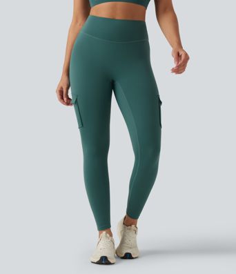 High Waisted Skinny Running Leggings with Pockets