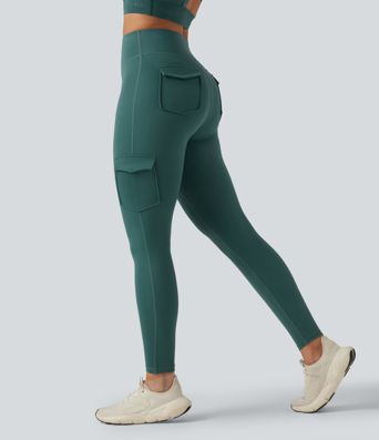 High Waisted Skinny Running Leggings with Pockets