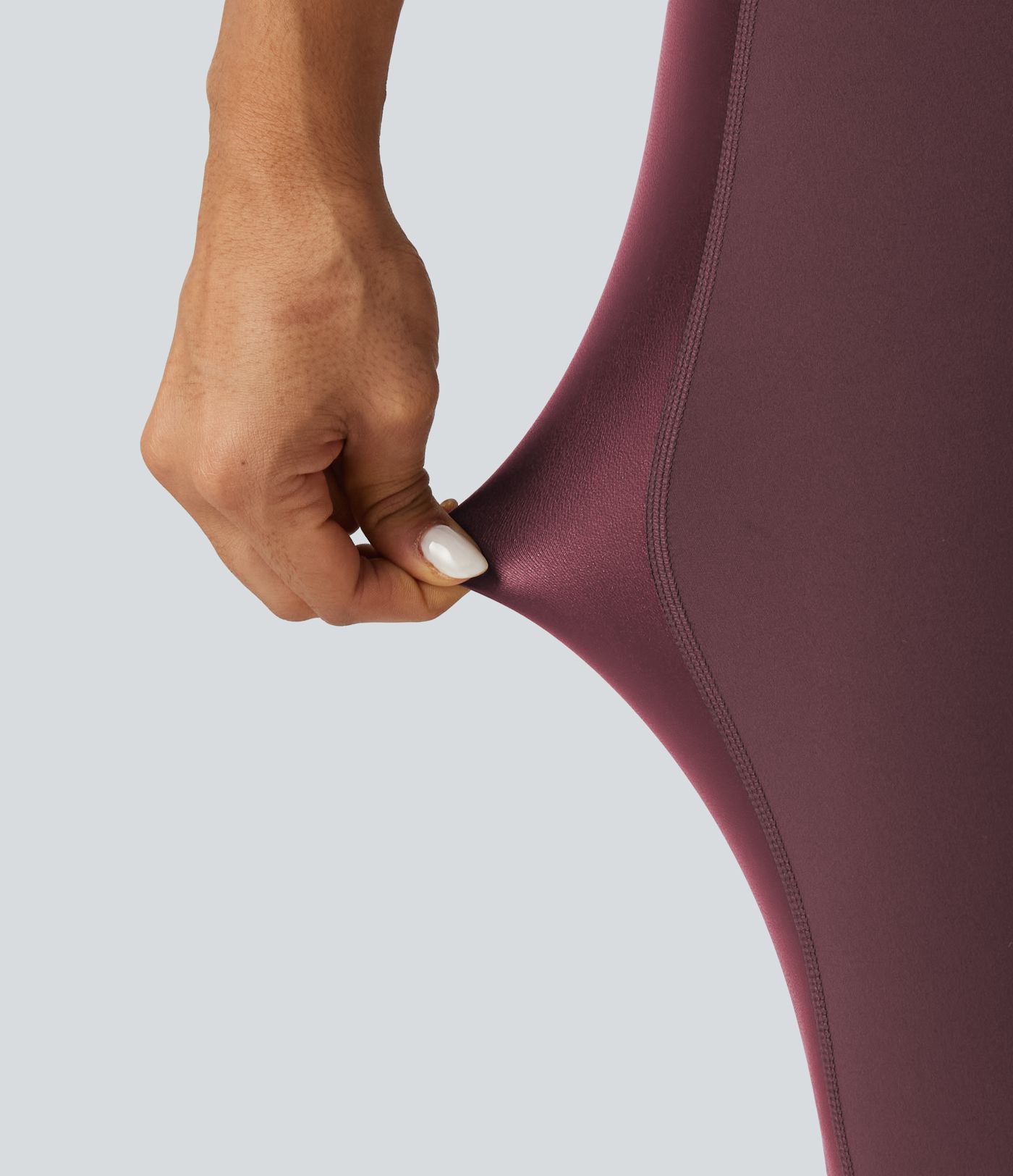 Halara UltraSculpt™ - Yoga-Leggings mit hohem Bund, Stretch-PU, Bundtasche und Bauchkontrolle