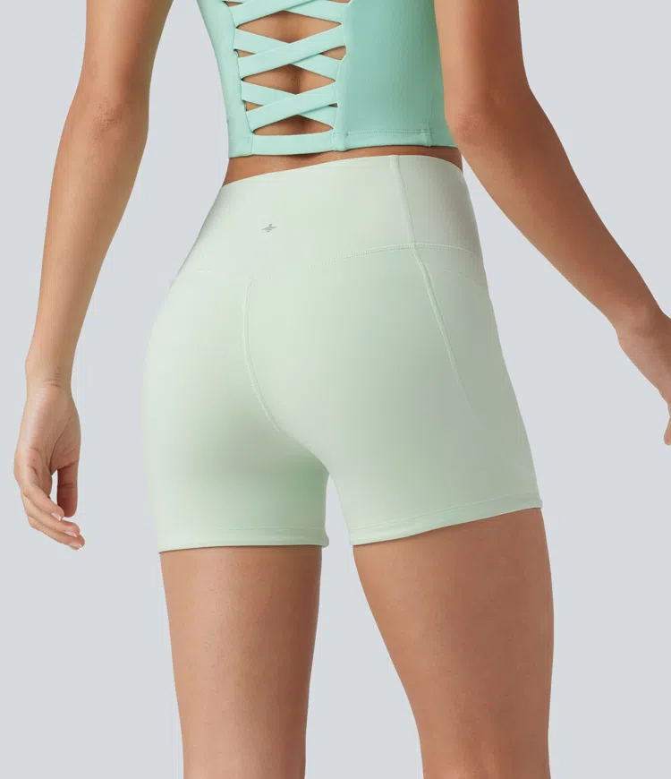 Halara UltraSculpt™ High Waisted Tummy Control Shaping Training Bike Shorts 3'' with Pockets