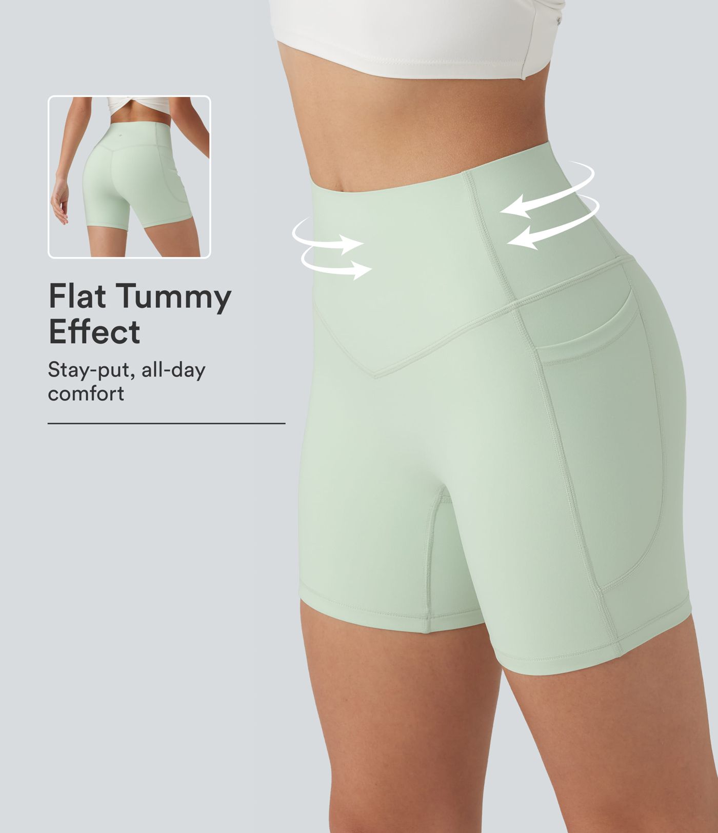 Halara UltraSculpt™ High Waisted Tummy Control Shaping Training Biker Shorts 5'' with Pockets Halara UltraSculpt™ High Waisted Tummy Control Shaping Training Biker Shorts 5'' with Pockets