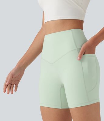 Halara UltraSculpt™ High Waisted Tummy Control Shaping Training Biker Shorts 5'' with Pockets Halara UltraSculpt™ High Waisted Tummy Control Shaping Training Biker Shorts 5'' with Pockets
