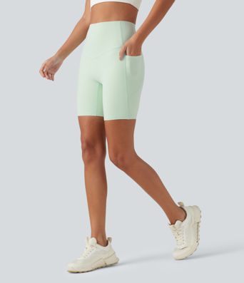 Halara UltraSculpt™ - Formende Biker-Shorts mit hohem Bund, Seitentaschen und Bauchkontrolle - 17,8 cm Halara UltraSculpt™ - Formende Biker-Shorts mit hohem Bund, Seitentaschen und Bauchkontrolle - 17,8 cm
