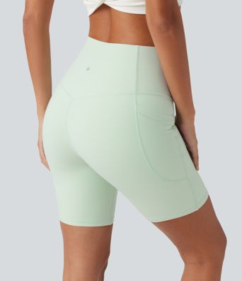 Halara UltraSculpt™ High Waisted Tummy Control Shaping Training Biker Shorts 7'' with Pockets Halara UltraSculpt™ High Waisted Tummy Control Shaping Training Biker Shorts 7'' with Pockets