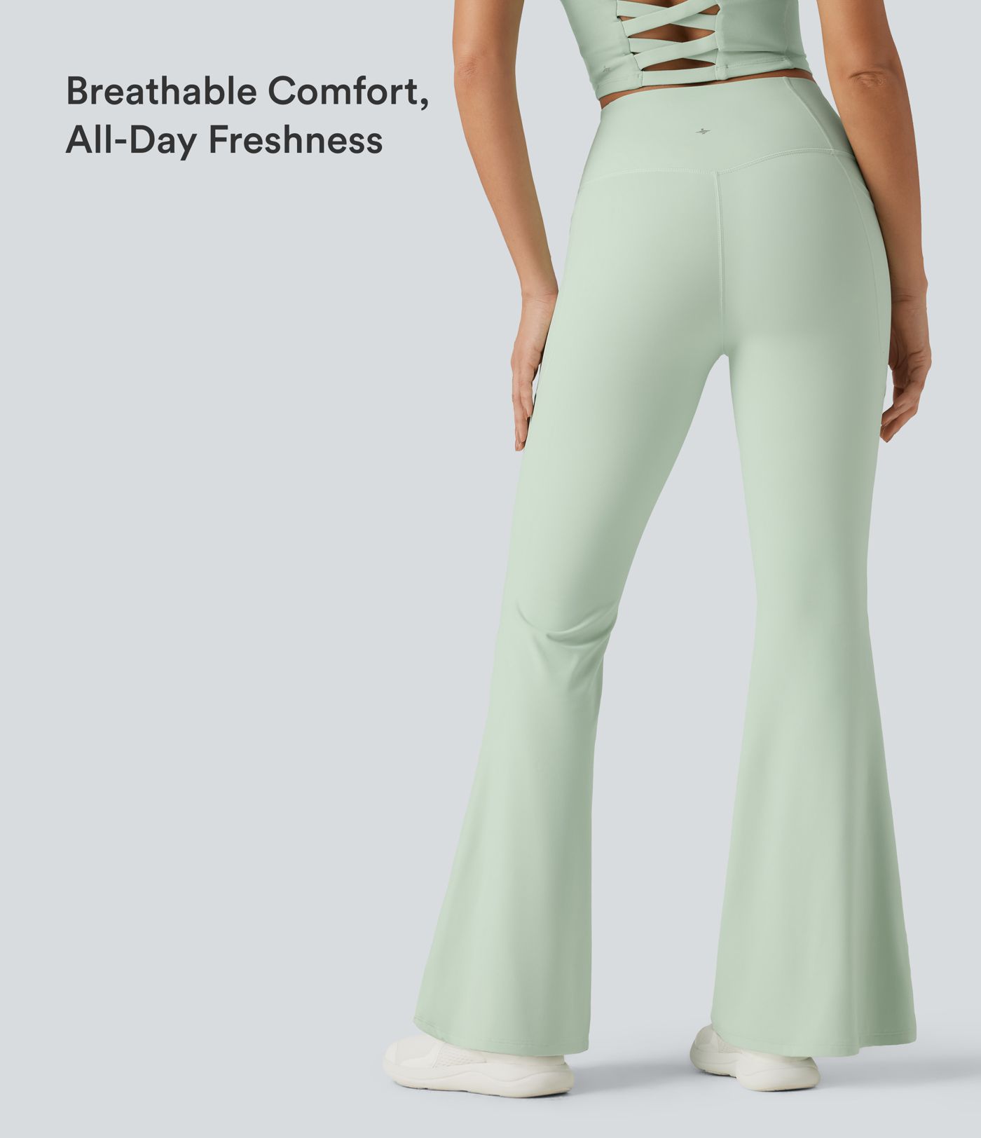 Halara UltraSculpt™ High Waisted Tummy Control Flare Yoga Leggings with Pockets